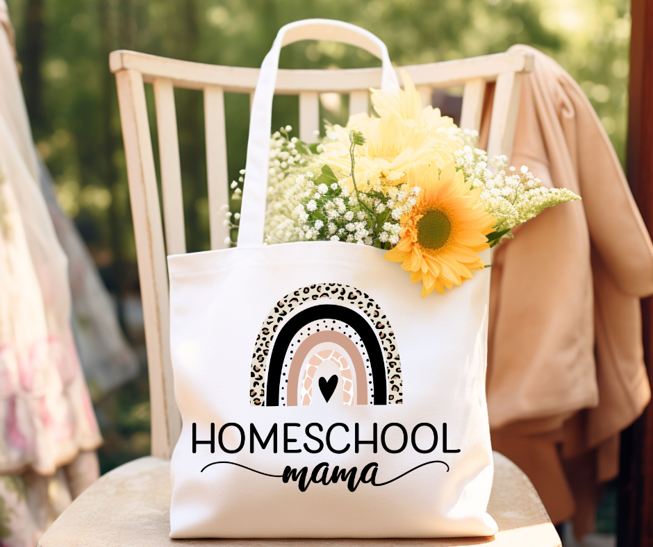 Homeschool Mama Leopard -- Tote Bag