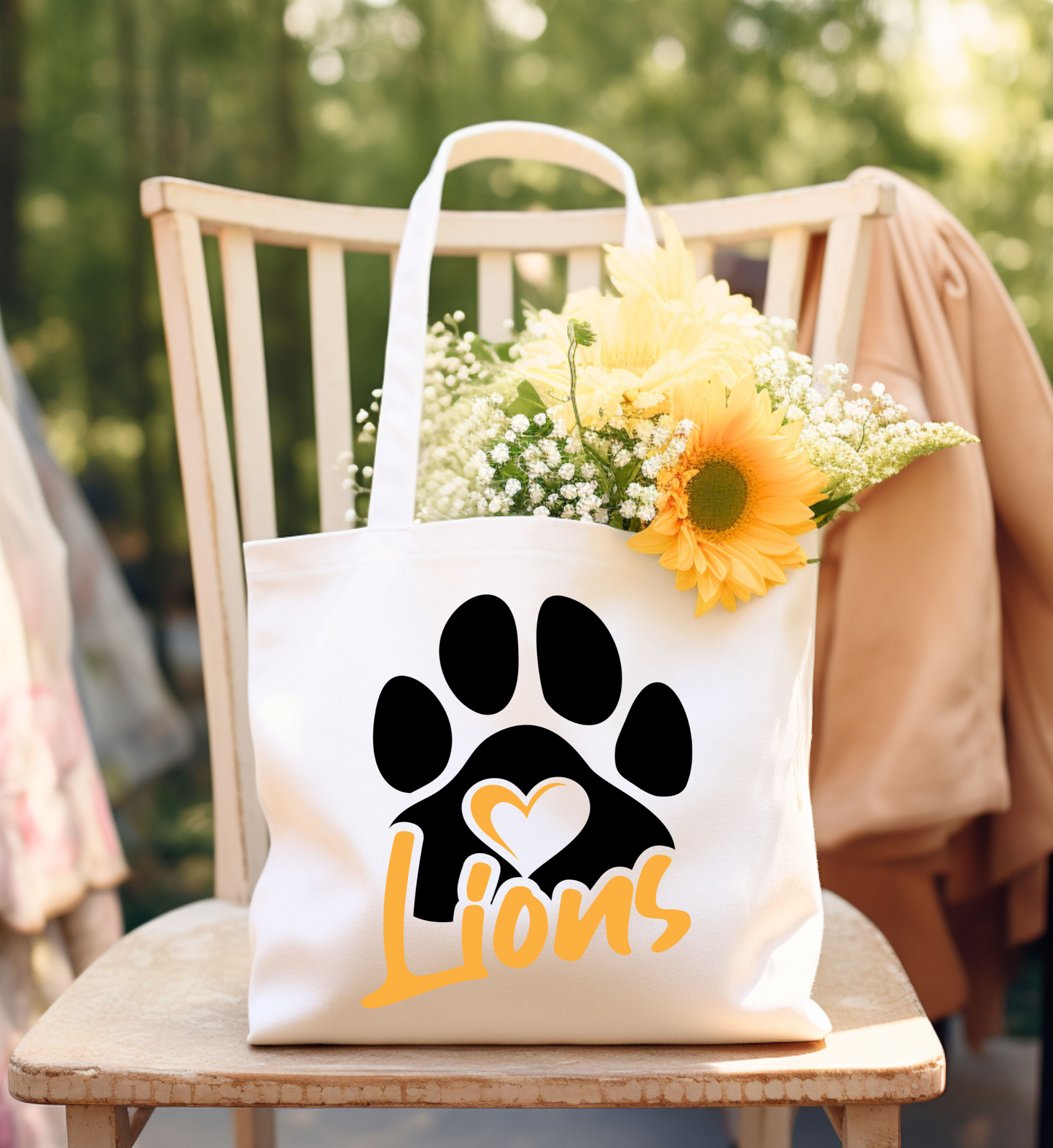 Lions Paw Print -- Tote Bag