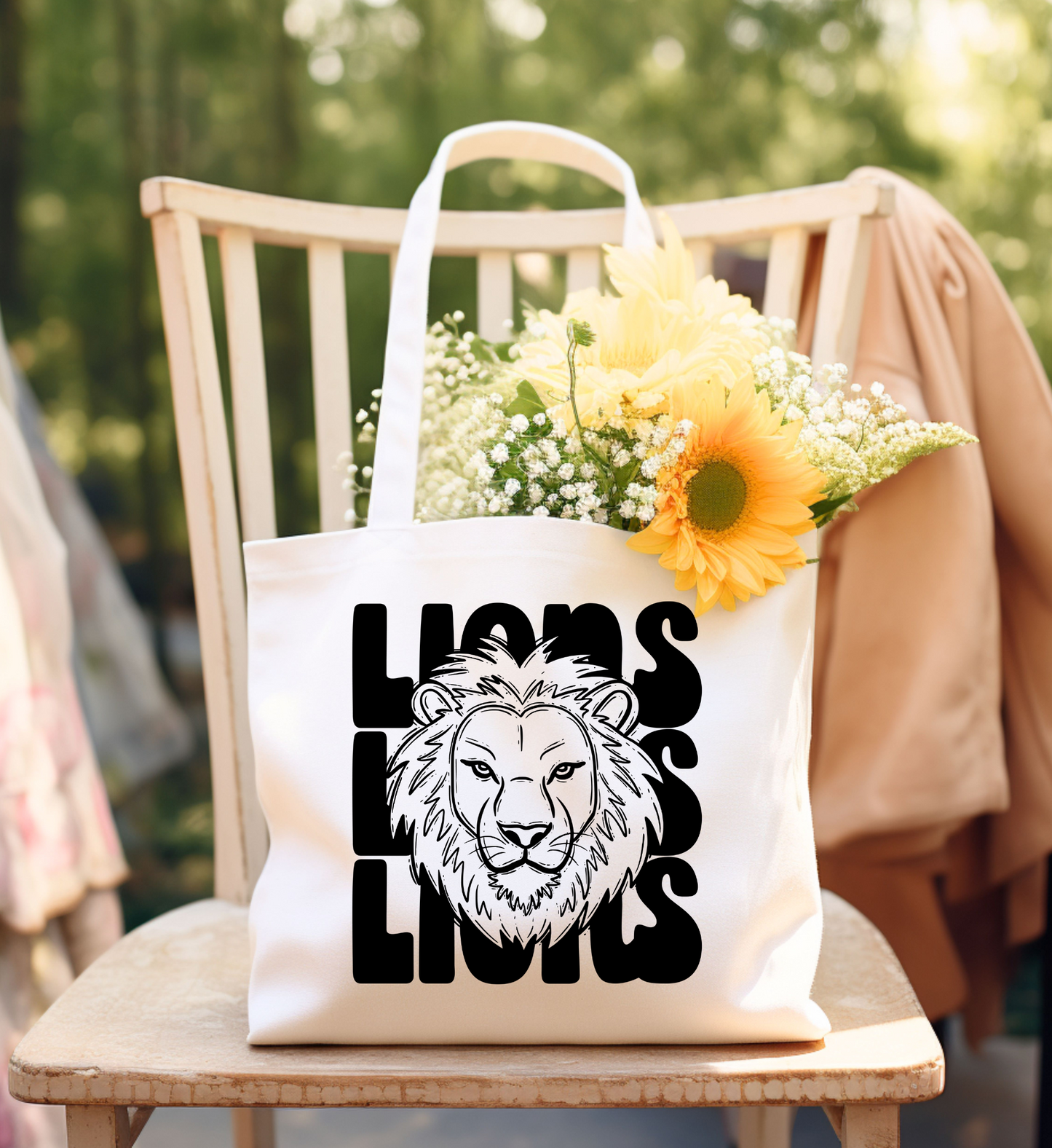 Stacked Lions -- Tote Bag