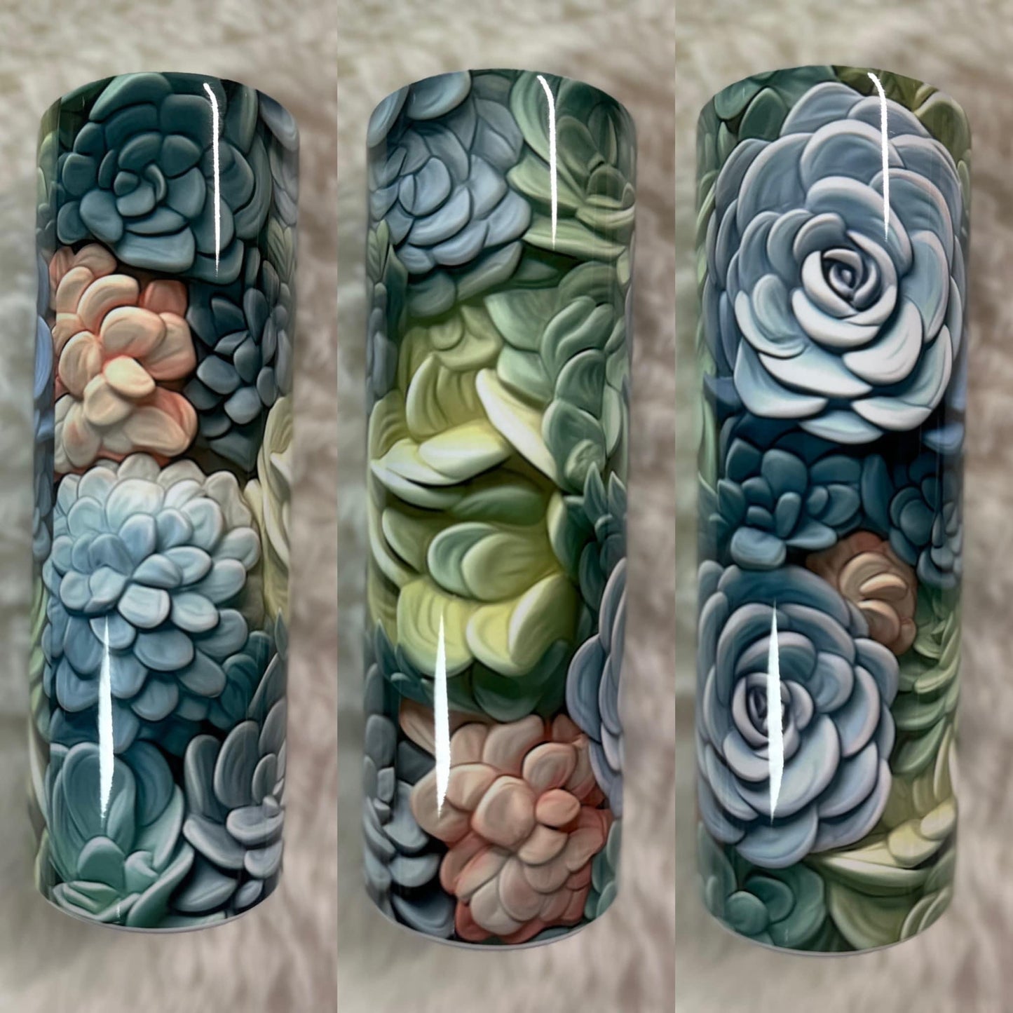 3D Succulents - 20 oz. Tumbler