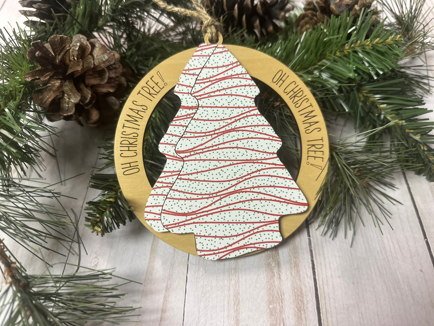 Oh Christmas Tree - Snack Cake Ornament