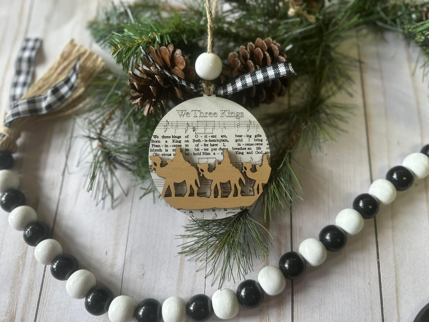 We Three Kings - Sheet Music Ornament