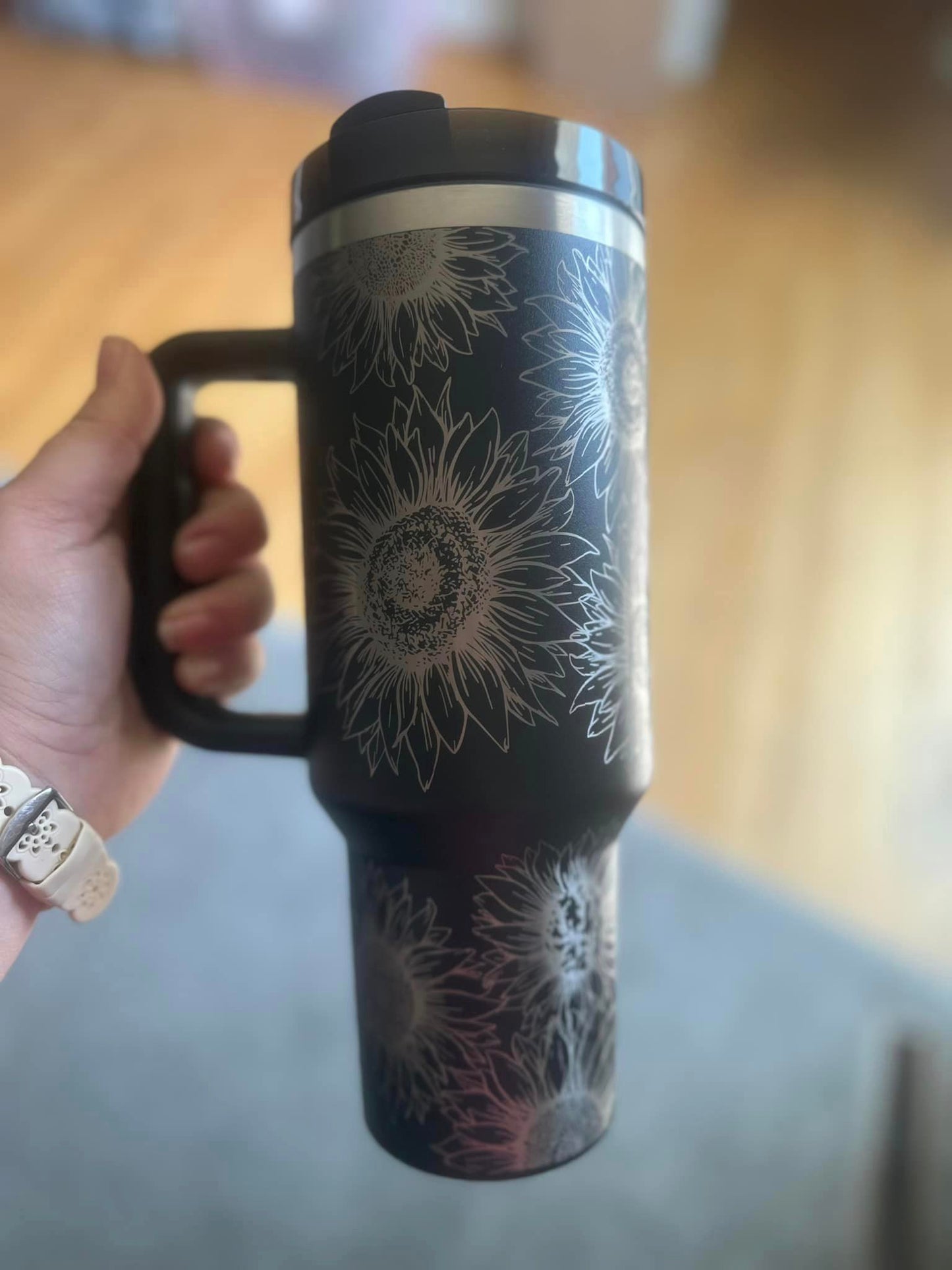Sunflower 40 oz. Tumbler -- Black
