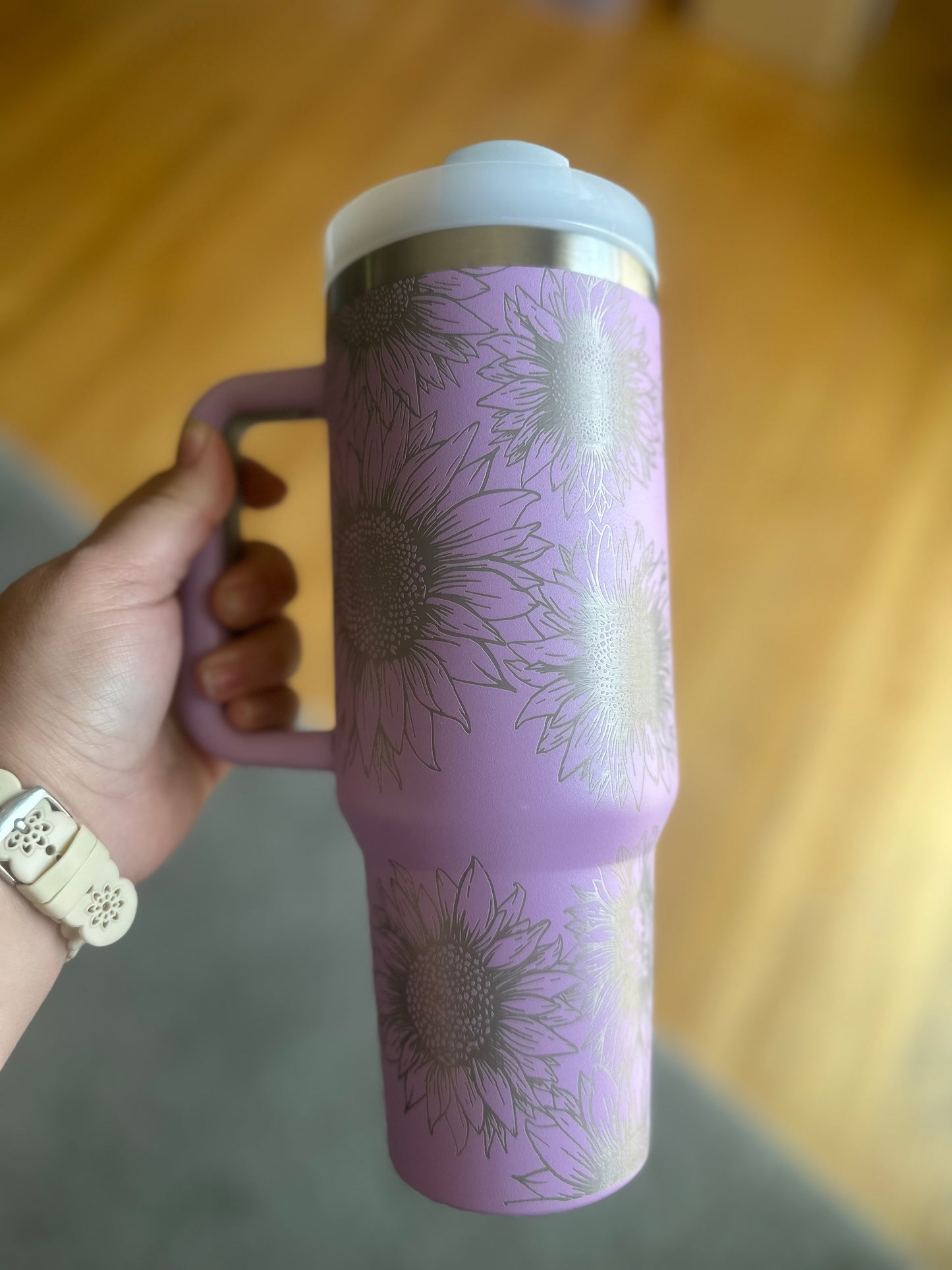 Sunflower 40 oz. Tumbler -- Lilac