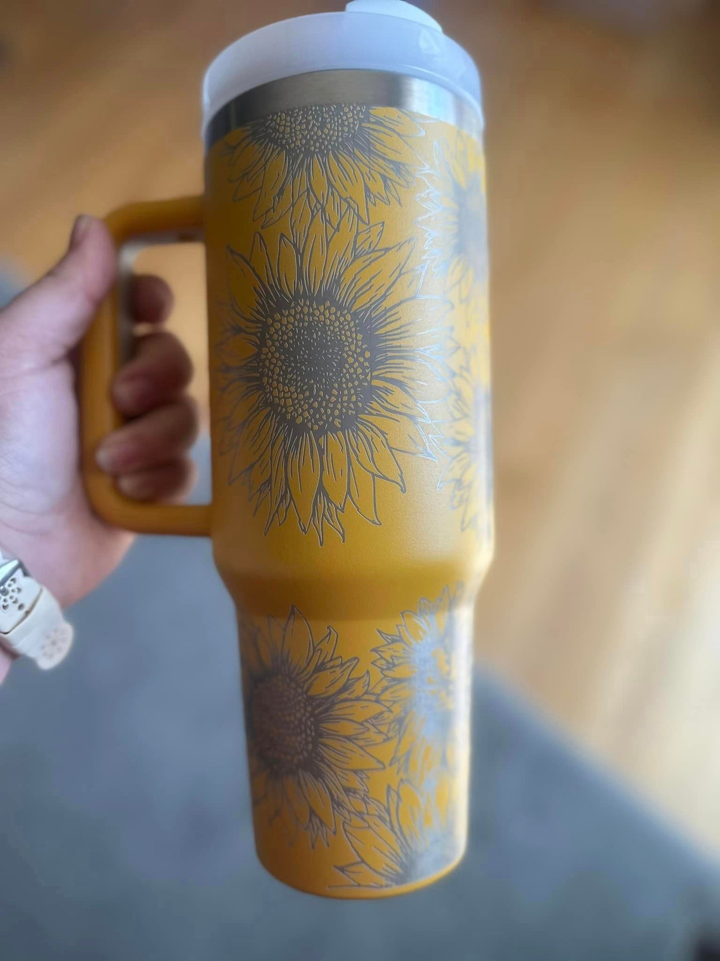 Sunflower 40 oz. Tumbler -- Yellow