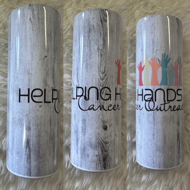 Helping Hands 20 oz. Tumbler -- Wood Grain