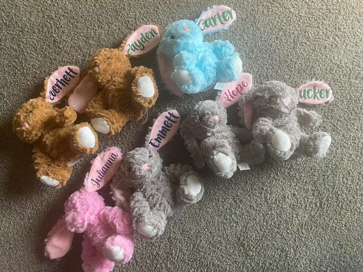 Personalized Plush Easter Bunny