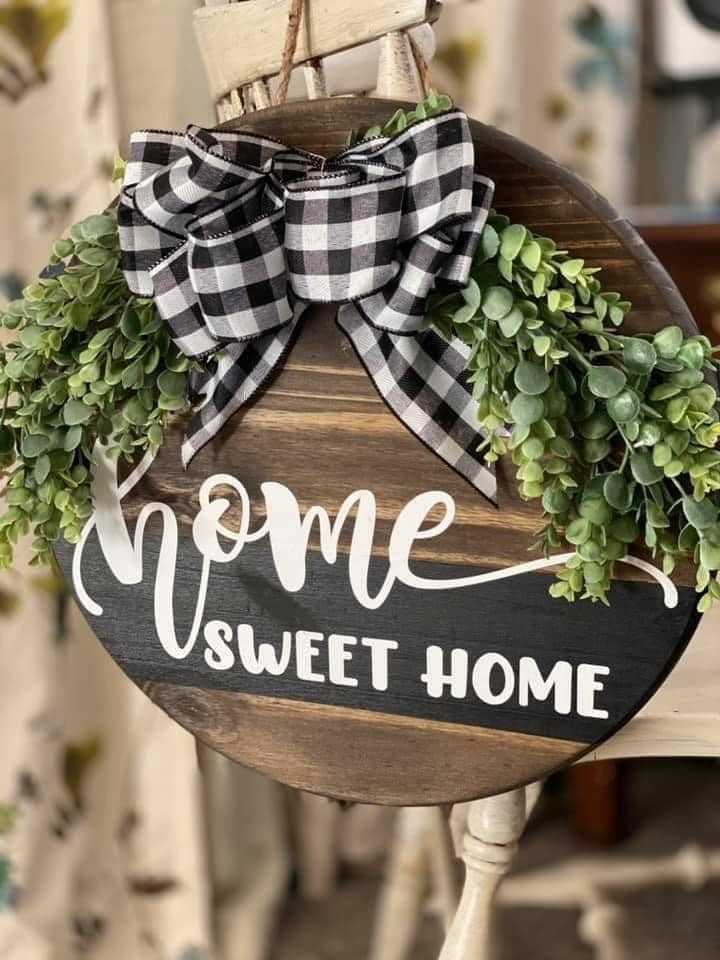 Home Sweet Home -- Door Sign