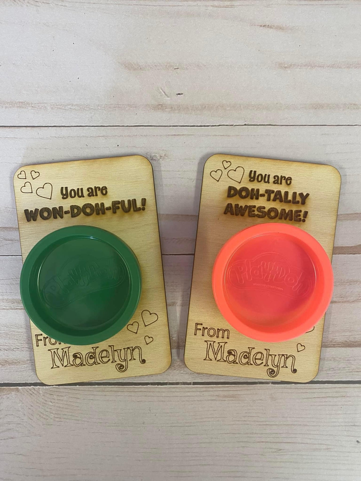 Personalized Wooden Valentines Day Cards