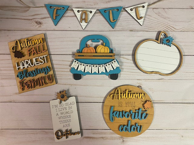 Autumn Tiered Tray Set