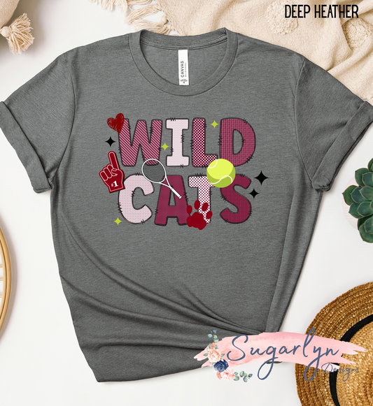 Wildcats Tennis - Doodle Letters