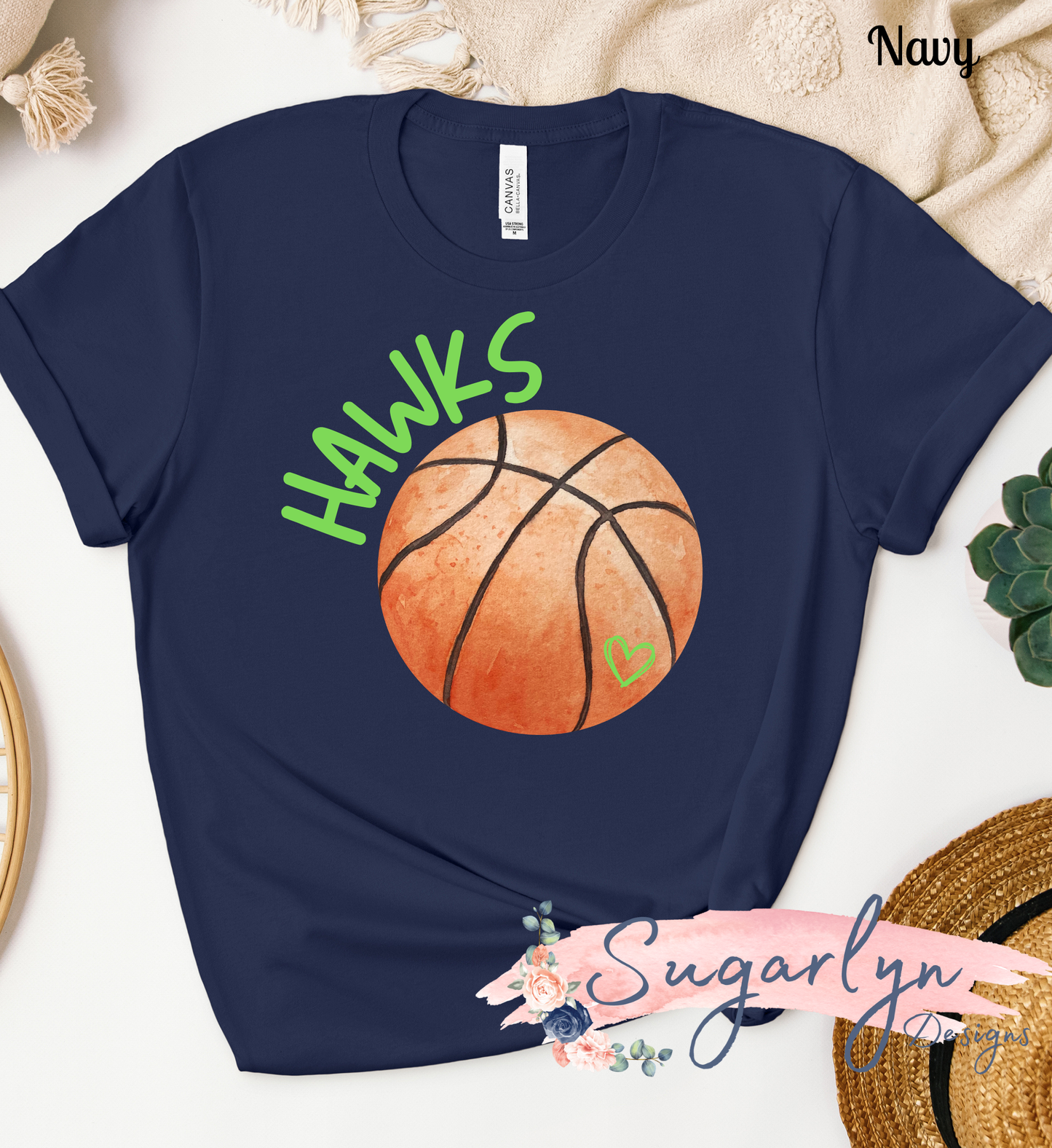 Skyline Hawks Basketball - Curved Basketball