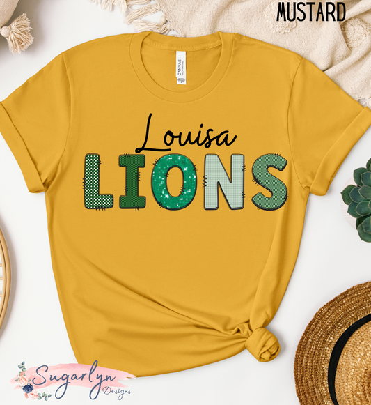 Louisa Lions -- Doodle Letters Louisa