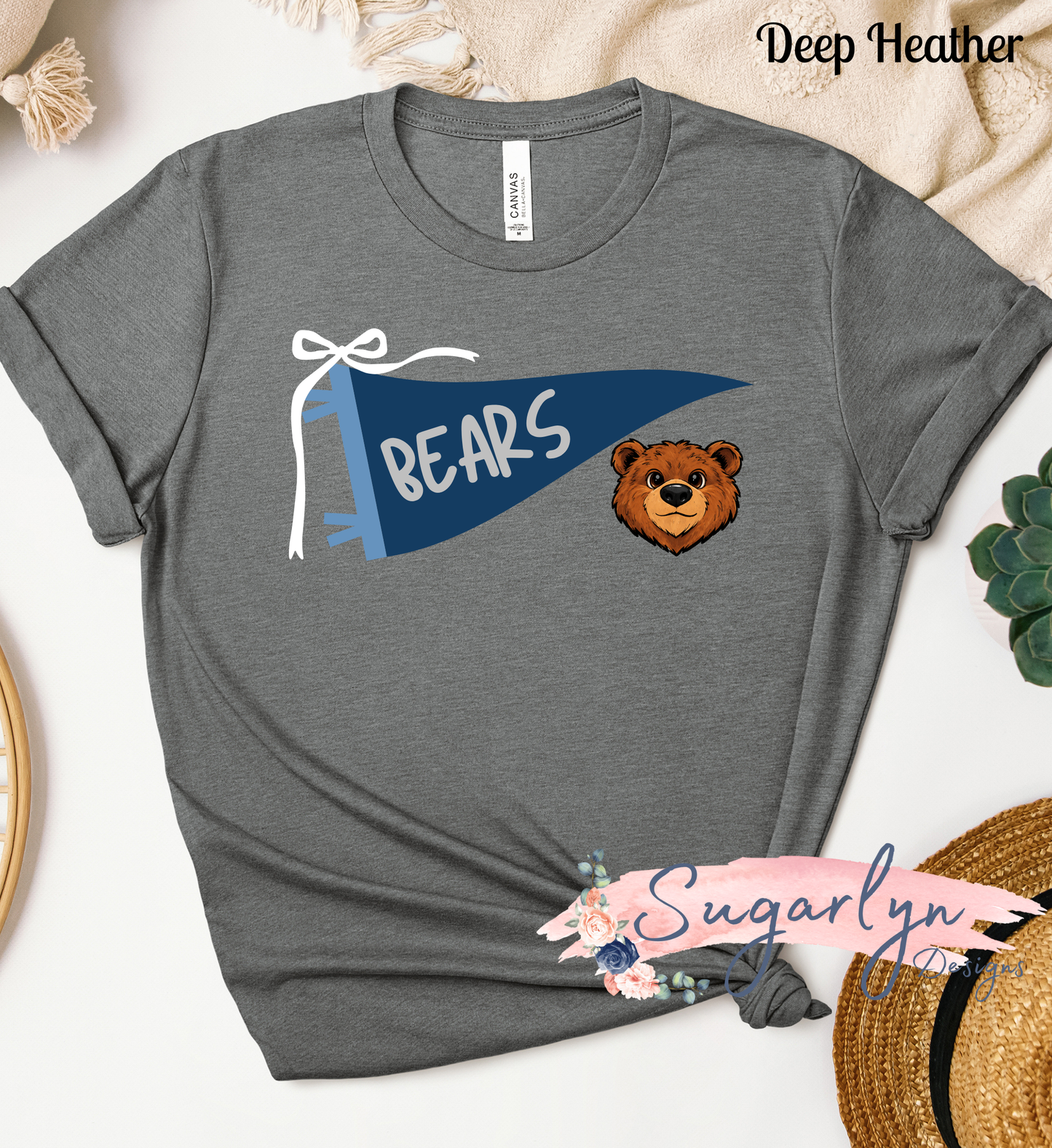 Hilda J Bears -- Bear & Flag