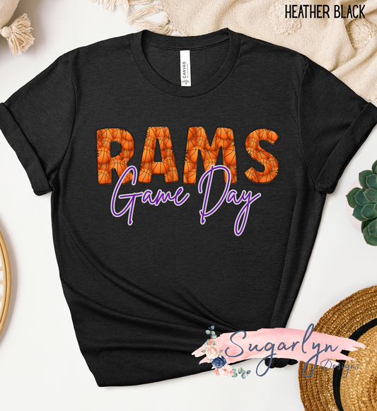 Strasburg Rams -- Rams Basketball Game Day Doodle Letters