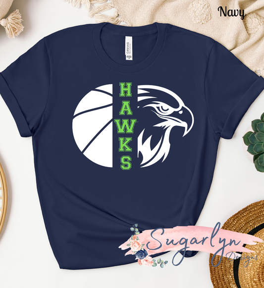 Skyline Hawks Basketball - Split <Mascot