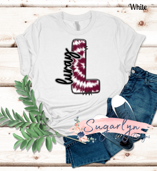 Luray Bulldogs -- Tie Dye "L"