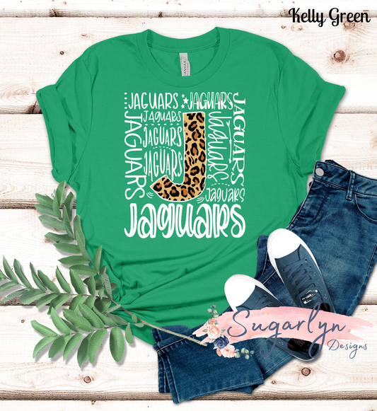 Ressie Jeffries Jaguars -- Jaguars Typography, Leopard J