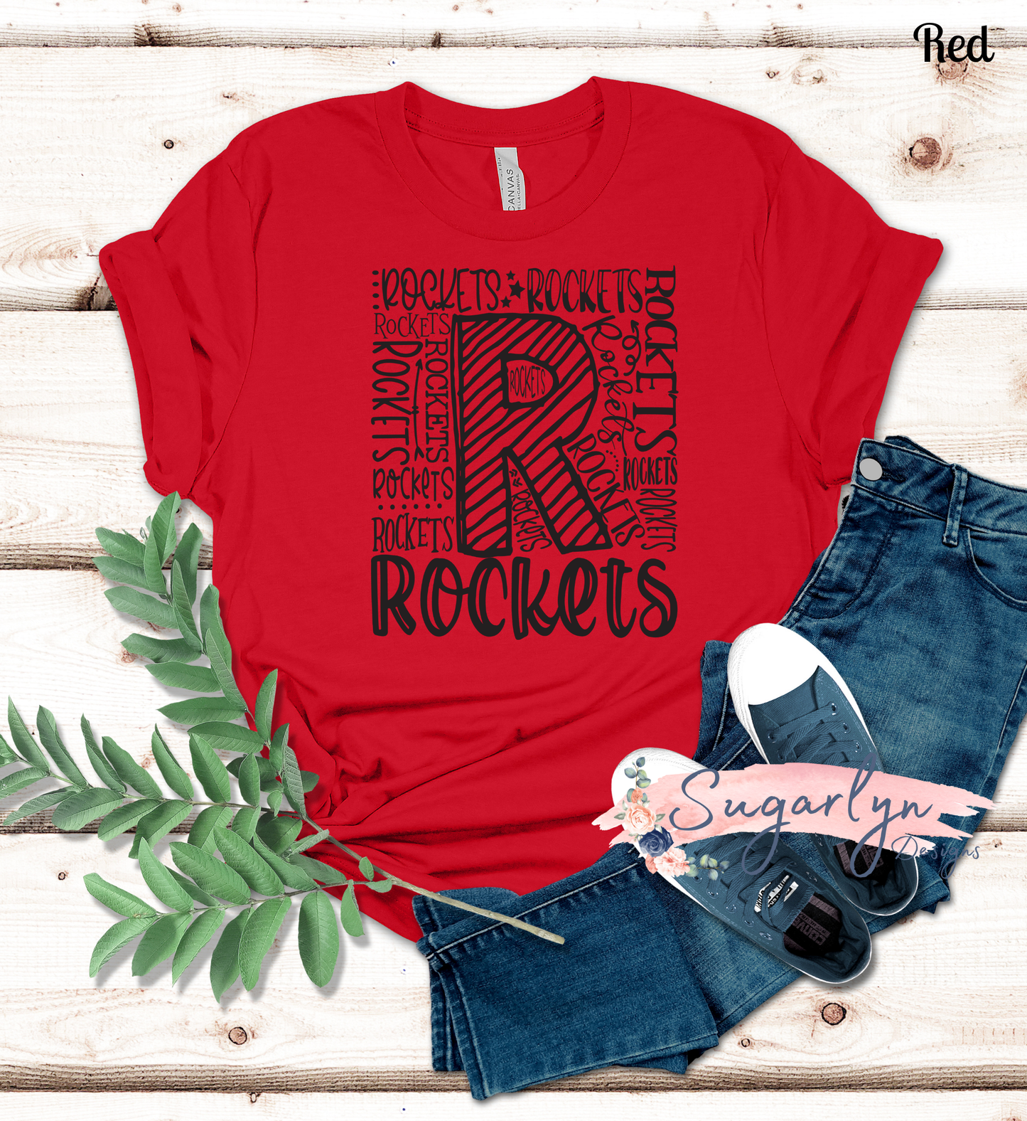 Redbud Run Rockets -- Rockets Typography Art