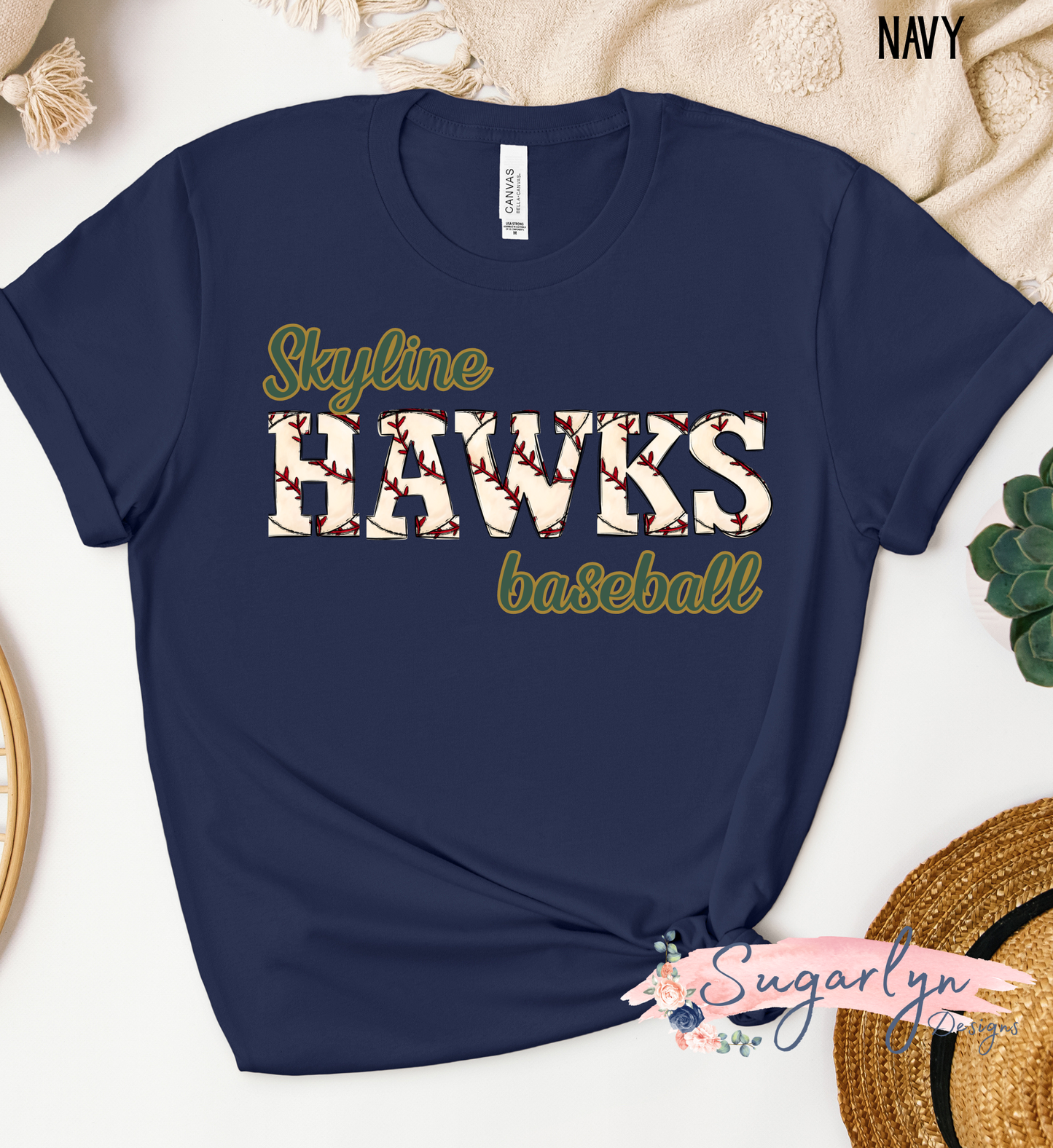 Skyline Hawks Baseball -- Baseball Doodle Letters