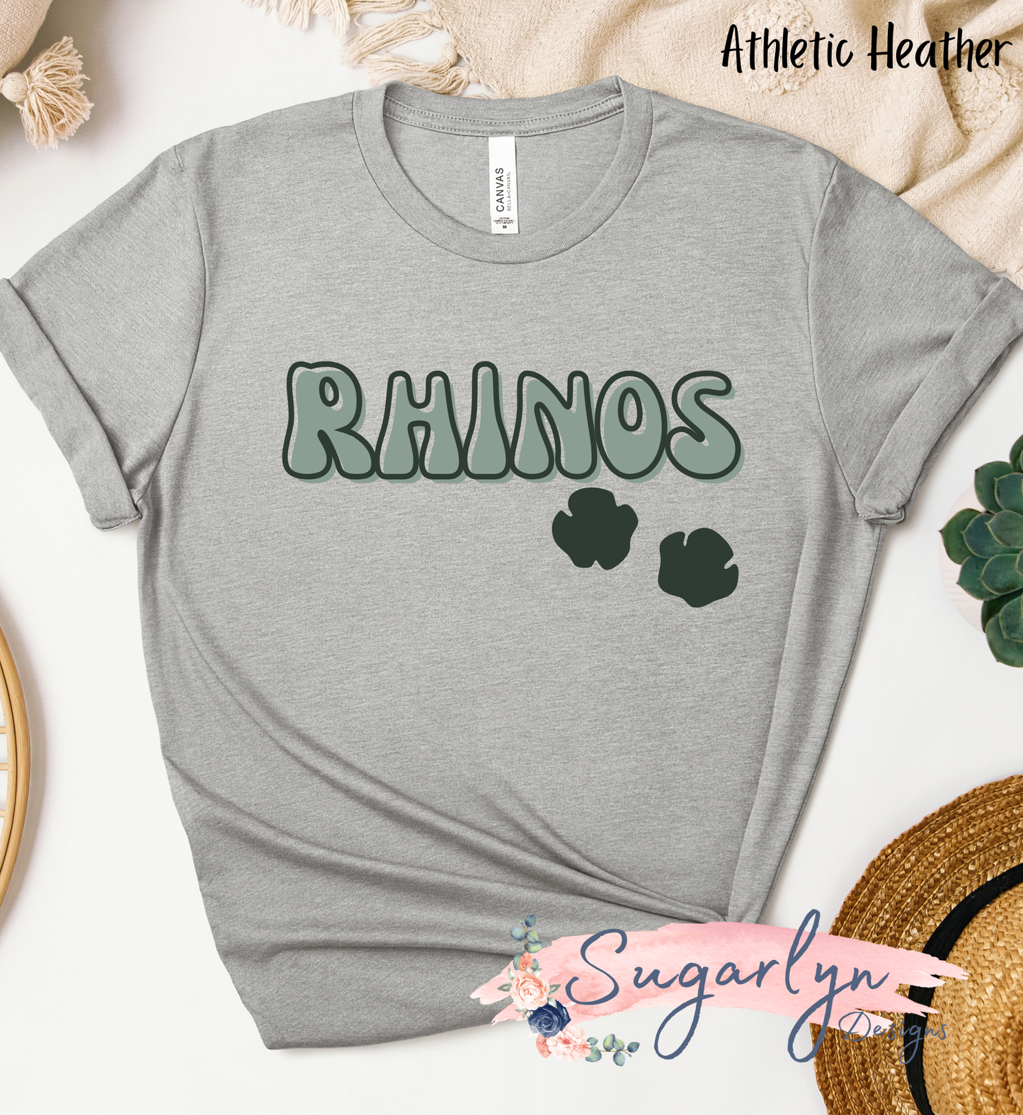 AS Rhodes Rhinos -- Rhino Two Tone Text
