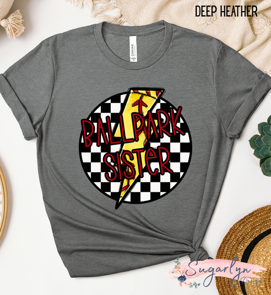 Ballpark Sister Checkerboard -- Softball