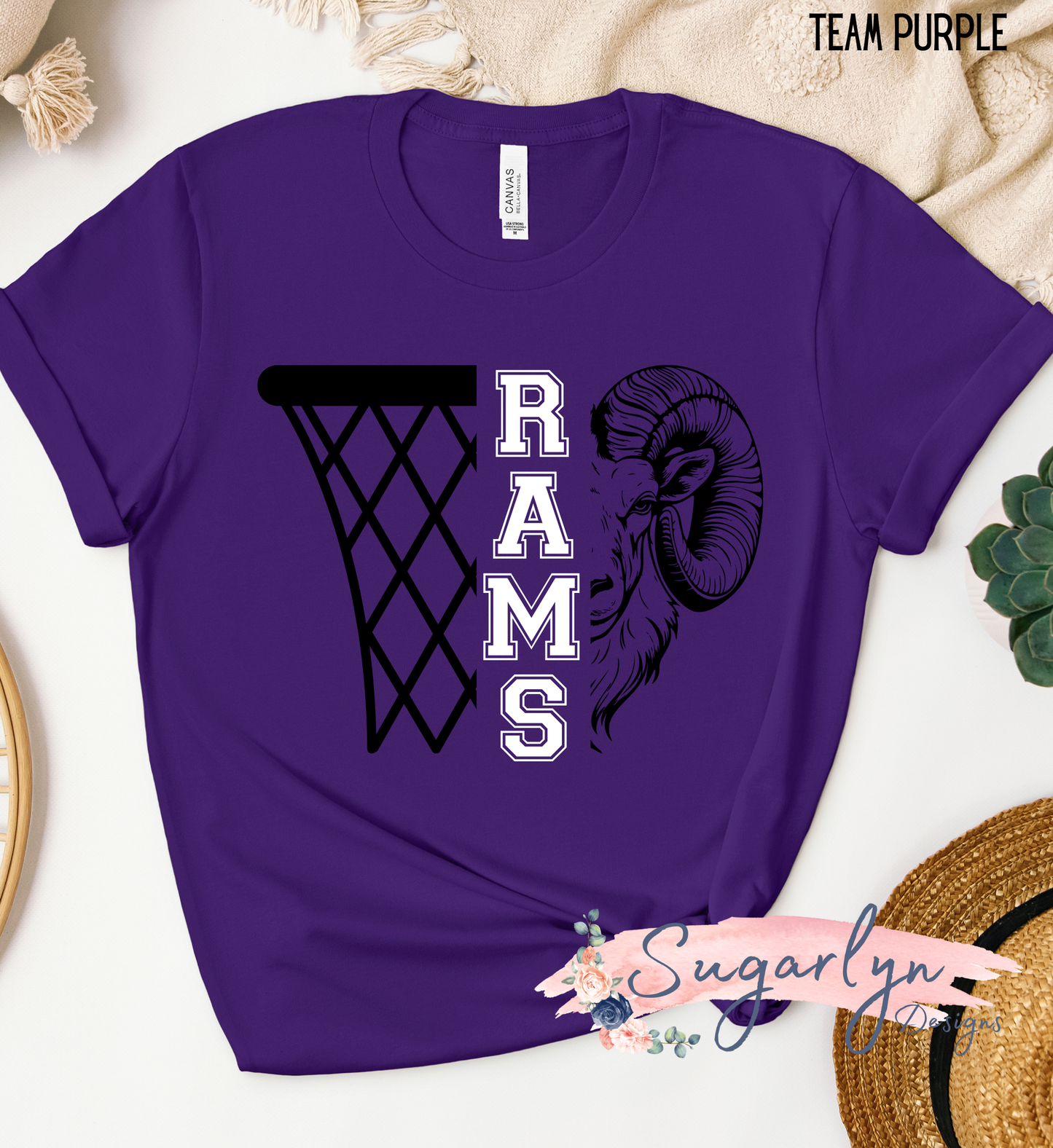 Strasburg Rams -- Rams Basketball Split Mascot