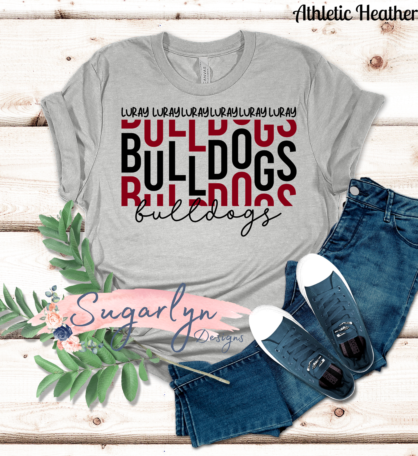 Luray Bulldogs -- Staggered Typography
