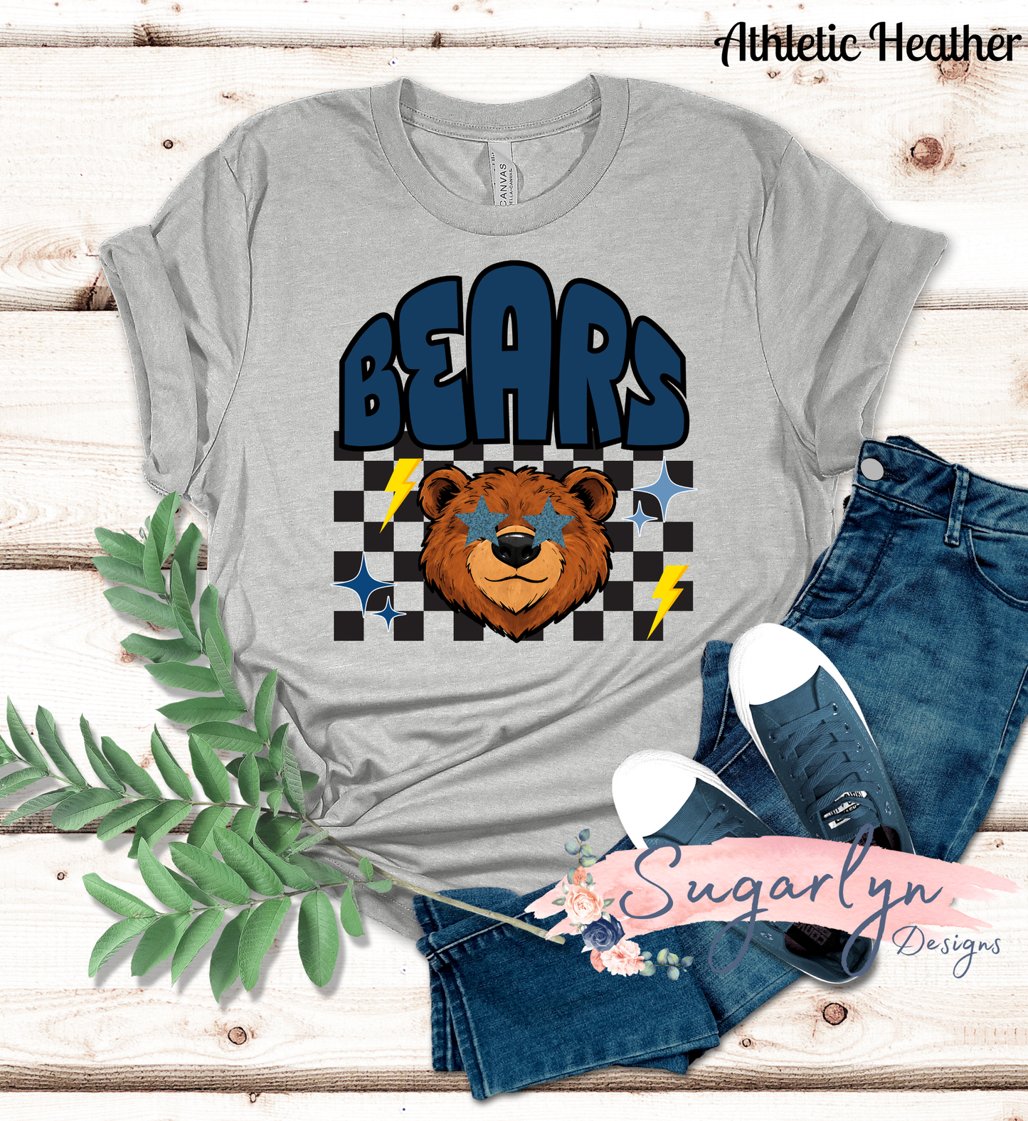 Hilda J Bears -- Checkerboard, Bear Glitter Eyes