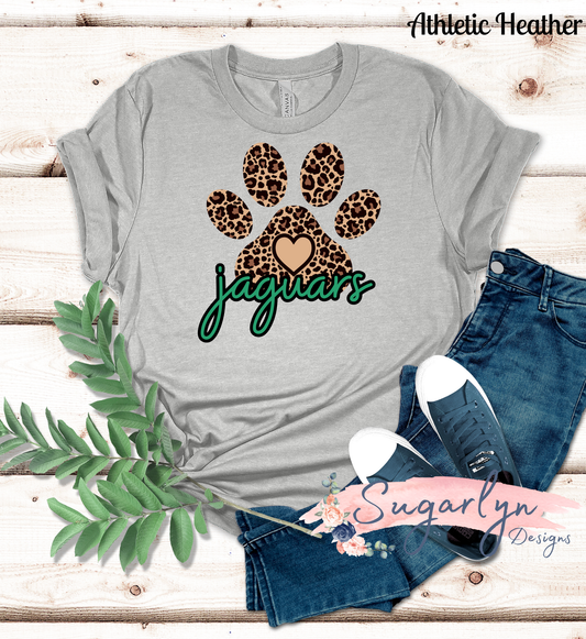 Ressie Jeffries Jaguars -- Jaguars Leopard Paw Print