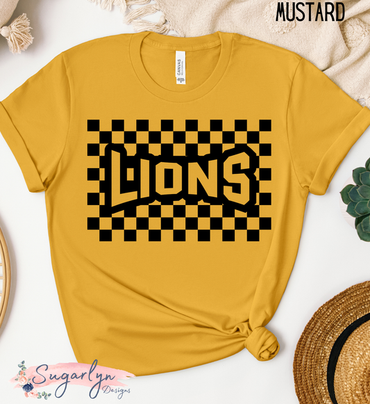 Louisa Lions -- Checkered