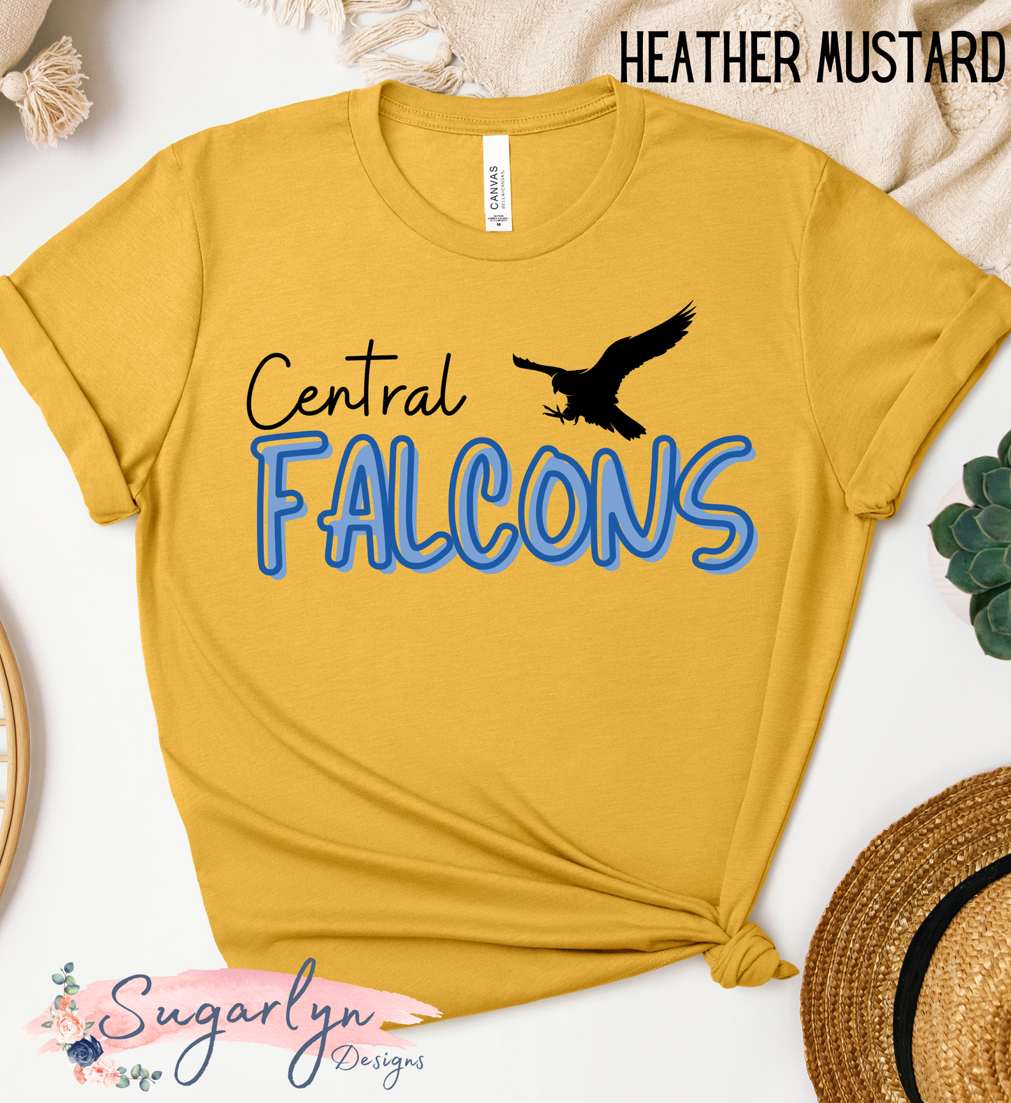 Central Falcons -- Flacons Two Tone Text