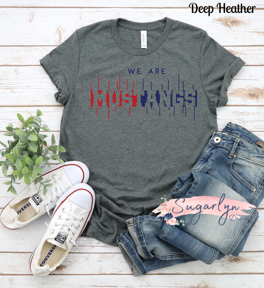 Middletown Mustangs -- We Are Mustangs Line Typography