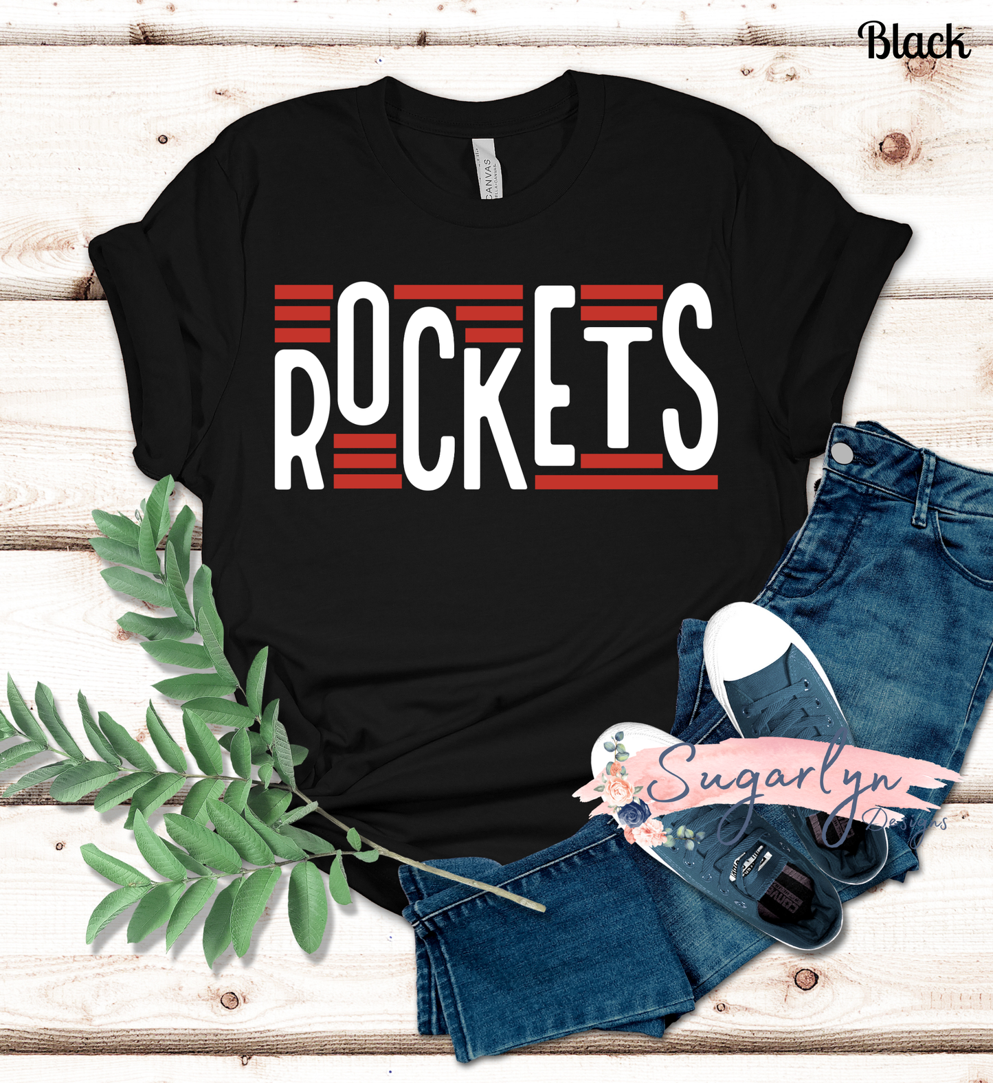 Redbud Run Rockets -- Staggered Typography