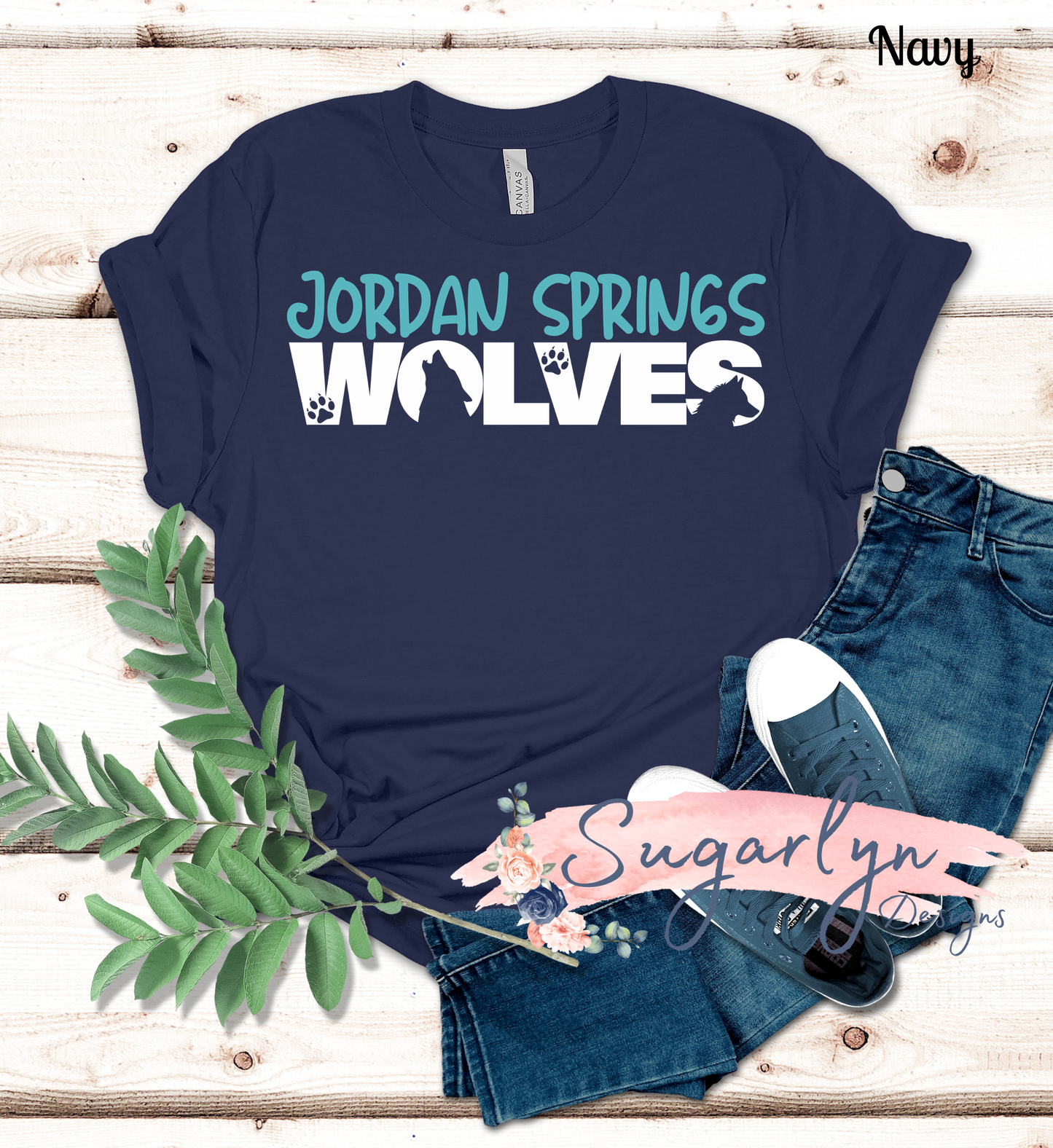 Jordan Springs Wolves -- Wolves Cutout Text