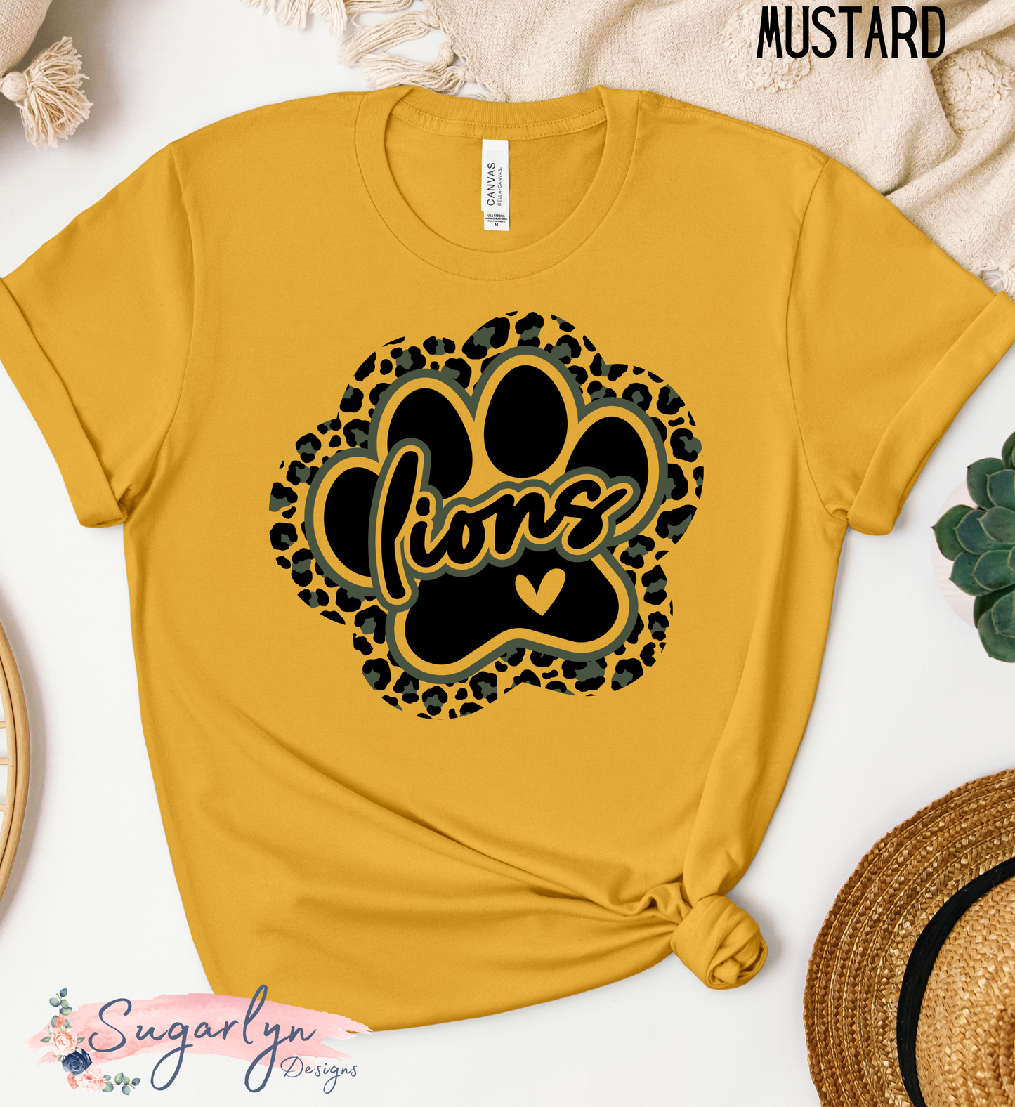 Louisa Lions -- Leopard Paw Print