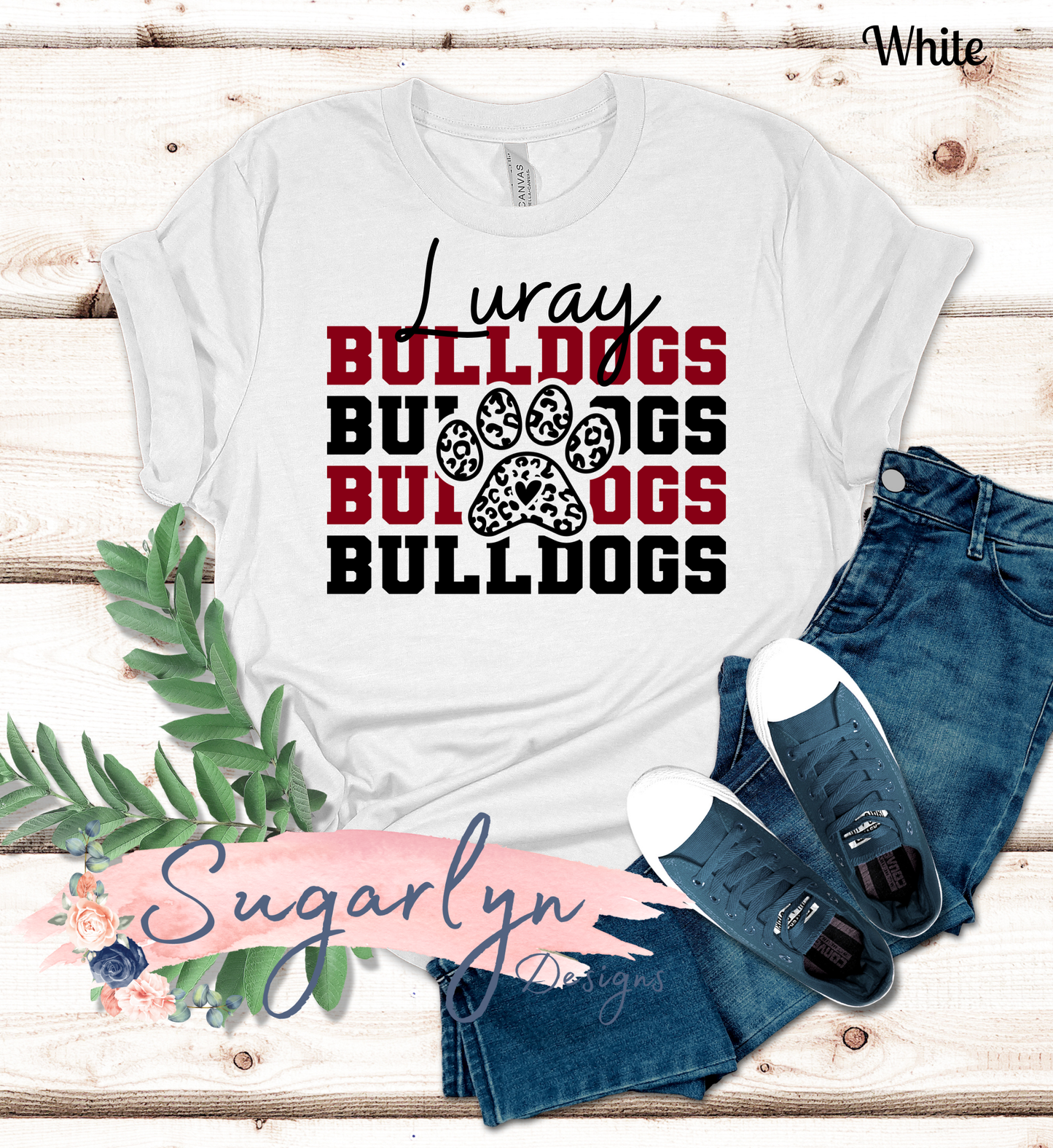 Luray Bulldogs -- Stacked Luray with Paw