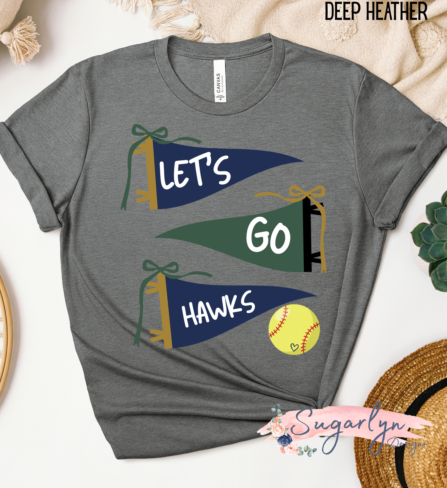 Skyline Hawks Softball -- Let's Go Hawks Flags