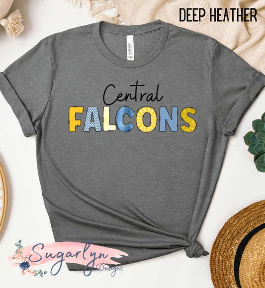 Central Falcons -- Flacons Doodle Letters