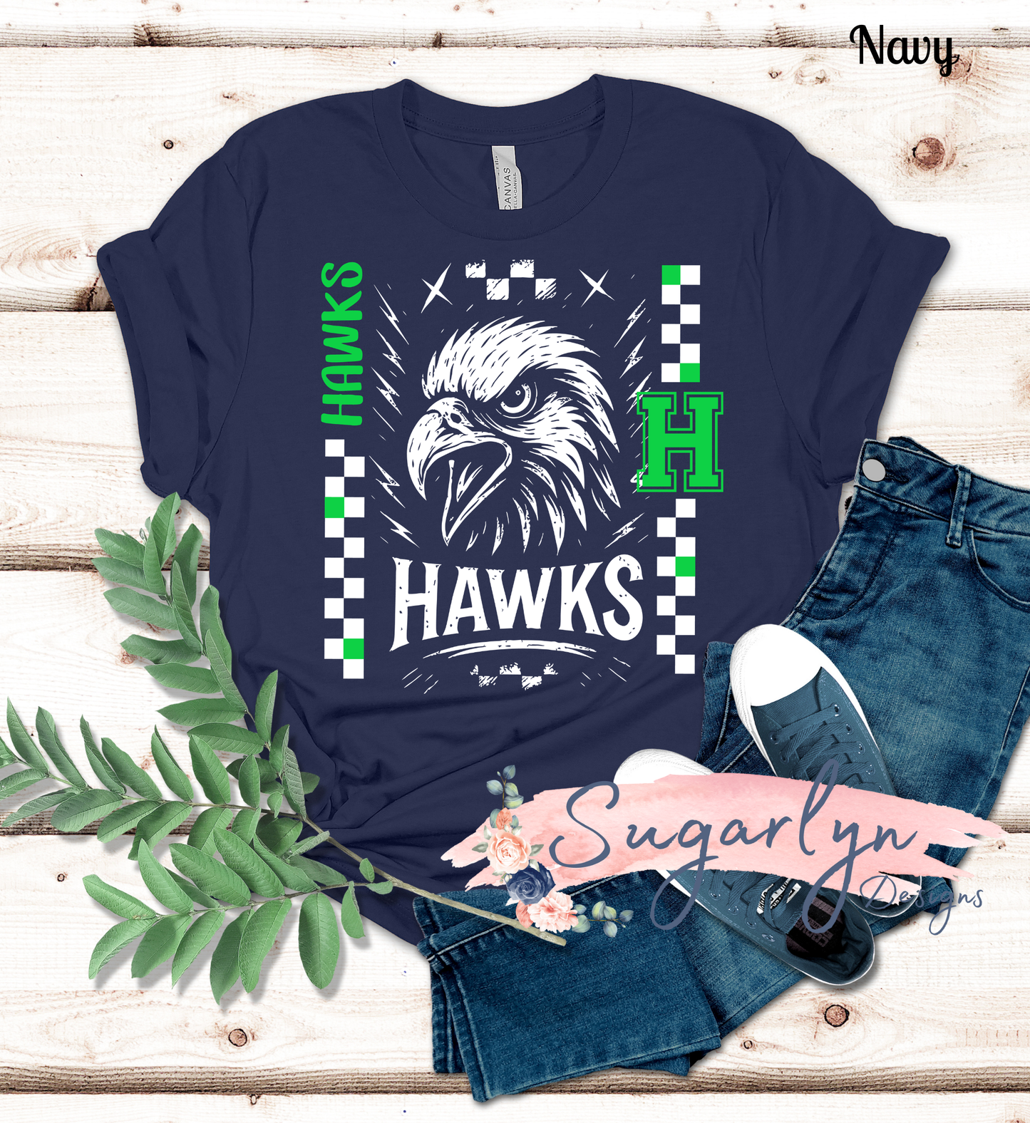 Skyline Hawks -- Grunge Mascot