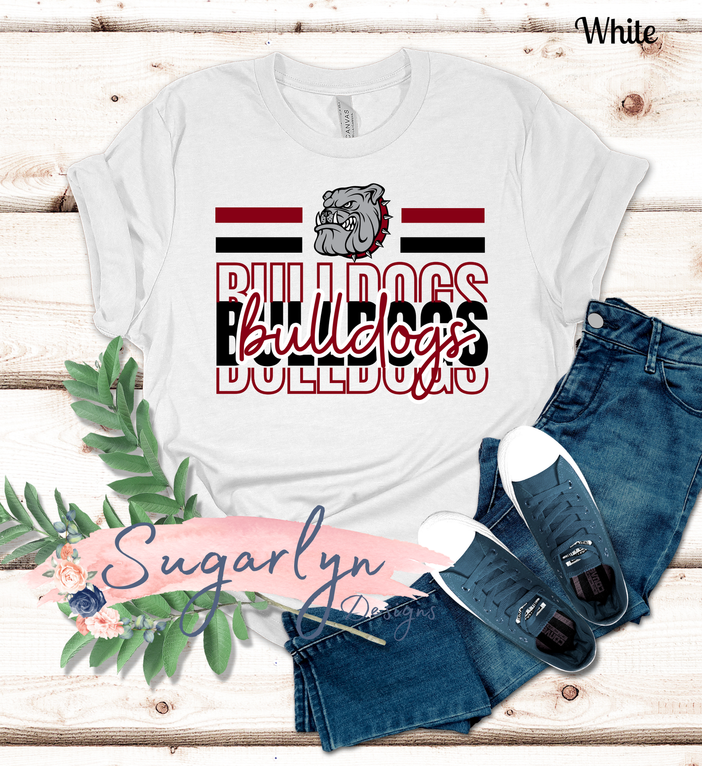 Luray Bulldogs -- Bulldogs Stacked Split Typography