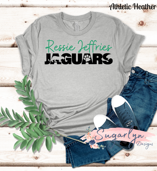 Ressie Jeffries Jaguars -- Jaguar Cutout Text