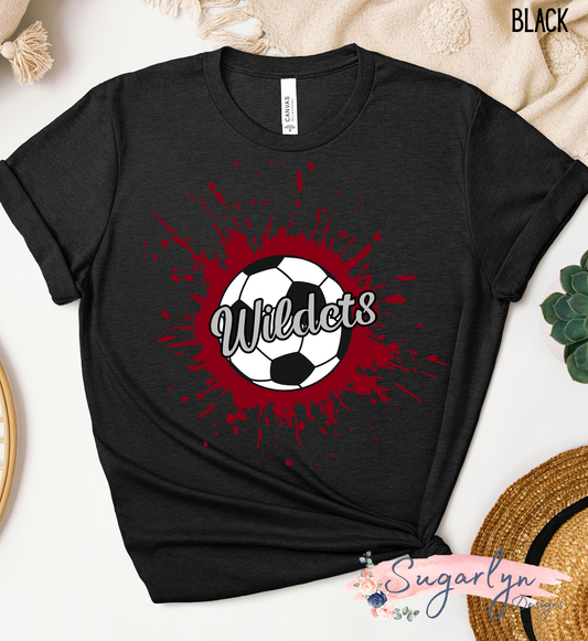 Wildcats Soccer - Paint Splatter