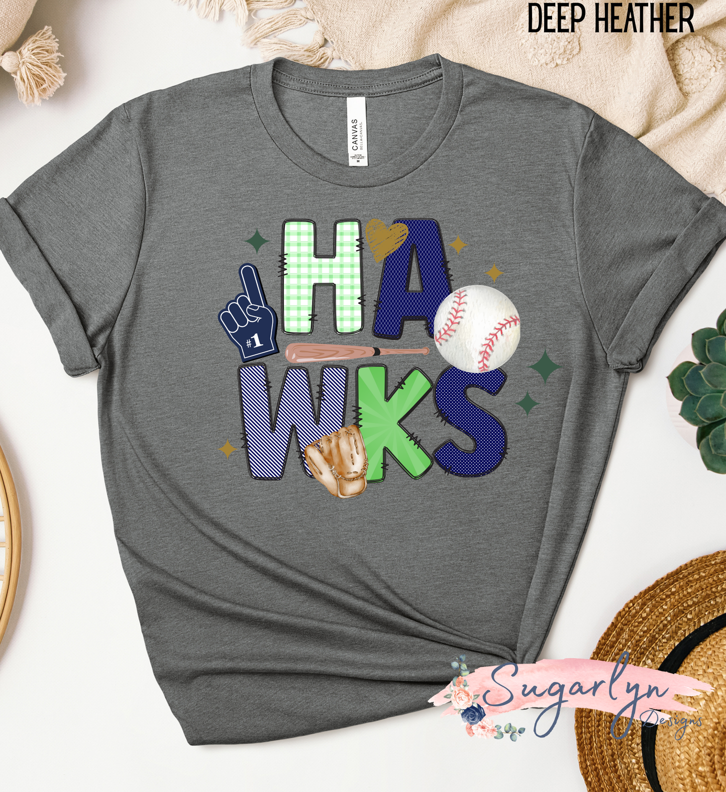 Skyline Hawks Baseball --  Doodle Letters