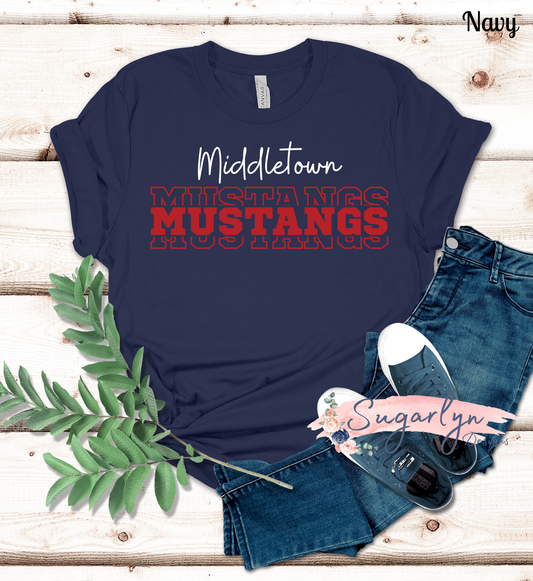 Middletown Mustangs -- Split Text