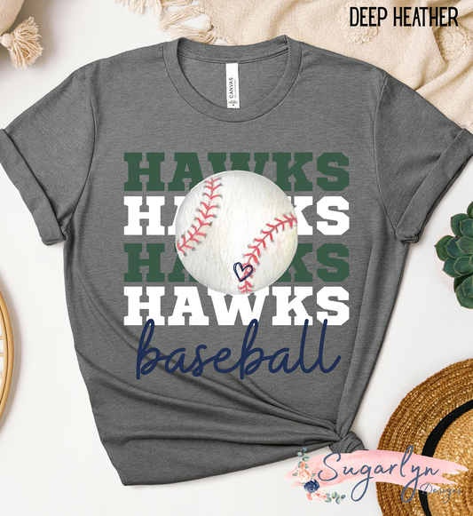 Skyline Hawks Baseball --  Stacked