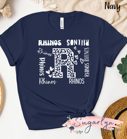 AS Rhodes Rhinos -- Rhinos "R" Typography