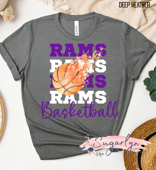 Strasburg Rams -- Rams Basketball Stacked