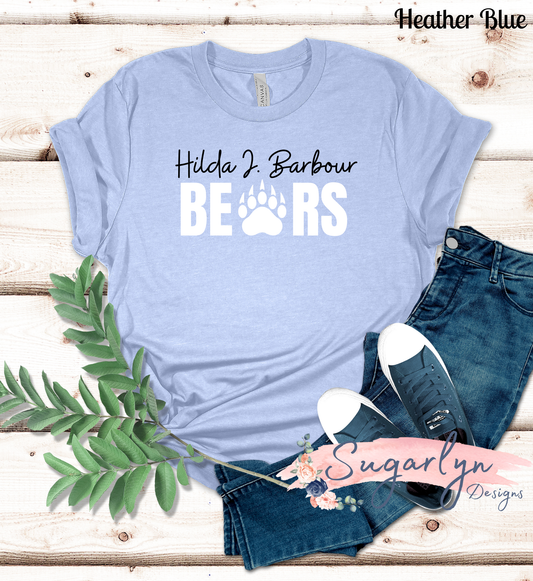 Hilda J Bears -- Paw Print Text