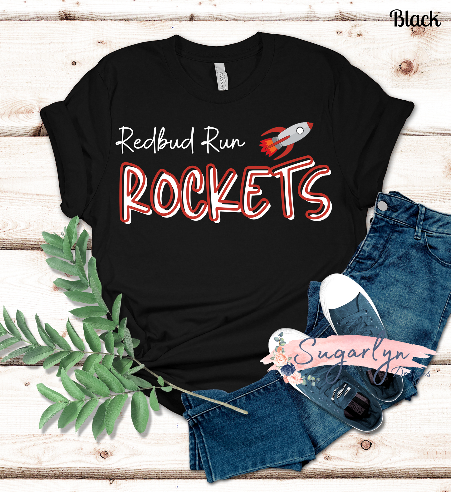 Redbud Run Rockets -- Two Tone Text